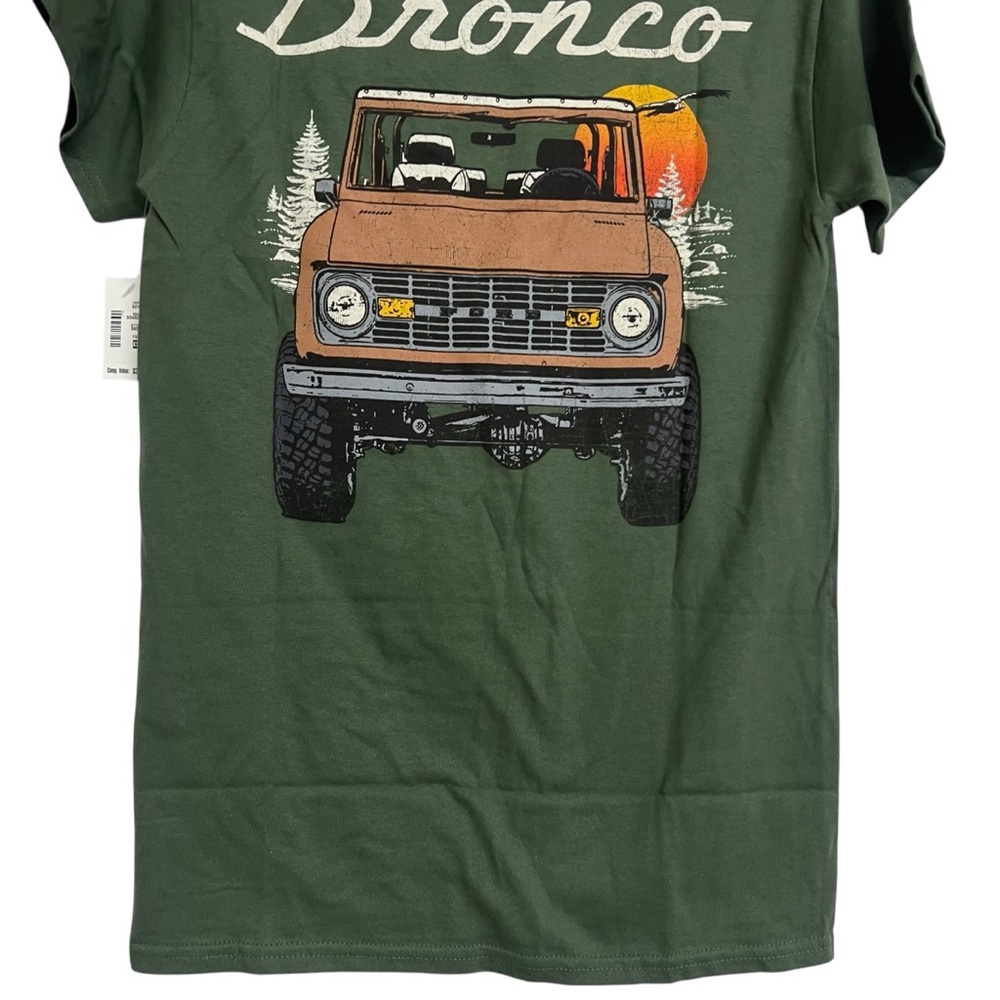 NWT Ford Bronco Relaxed Dark Green Tee Short Sleeve Shirt XS Unisex - Picture 6 of 7